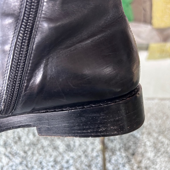 Ann Demeulemeester black and cognac leather riding boots size 6 (36.5) - Picture 15 of 16